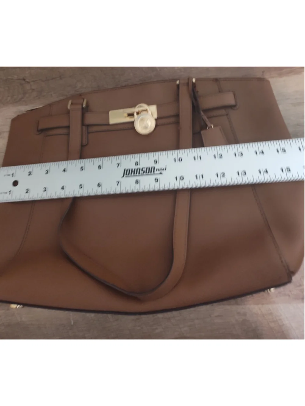 Women's Michael Kors Brown Gold Tote Bag One Size